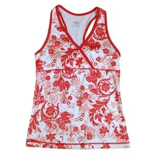DANSKIN NOW Sports Bra Floral Tank Top Womens Small